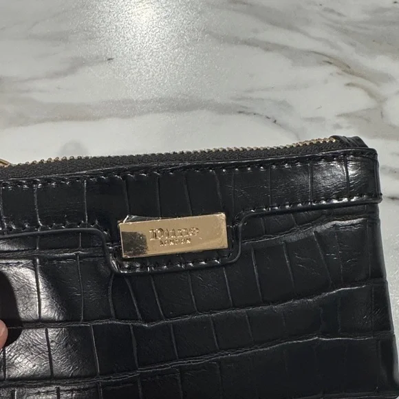 Dune London Black Mini Clutch Croc Embossed Purse - Picture 6 of 11